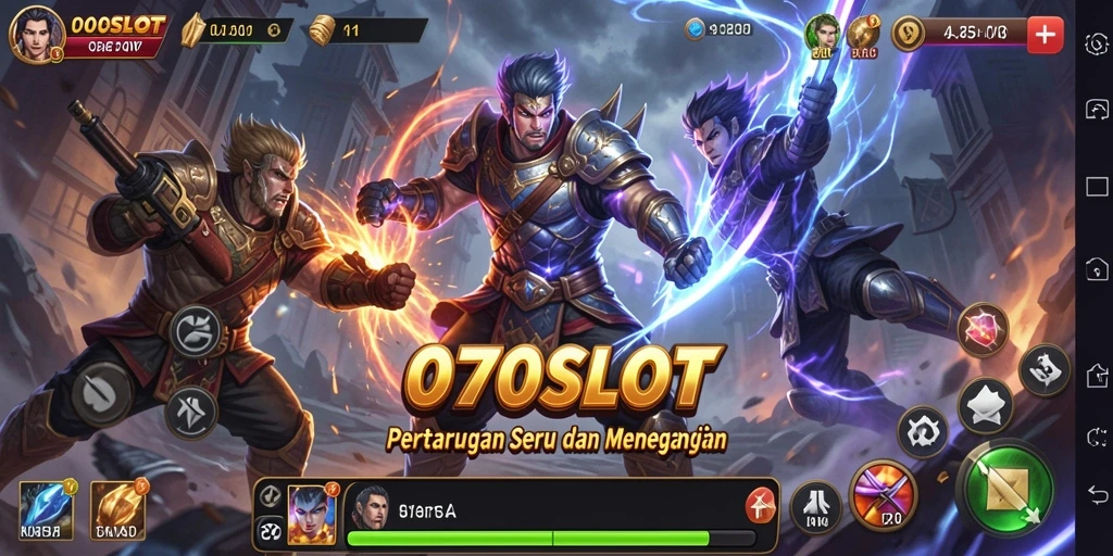 Tampilan dinamis pertarungan dalam 070SLOT yang menegangkan.