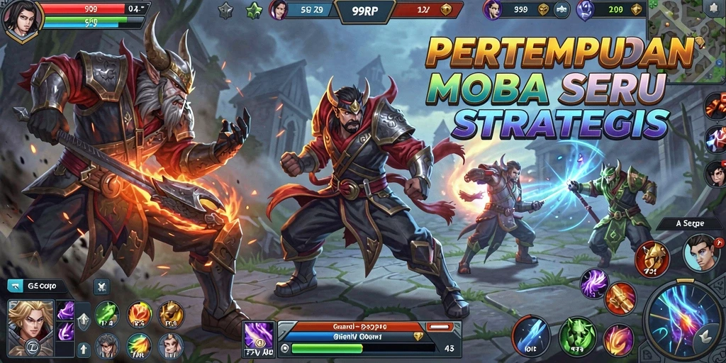 Tampilan gameplay seru dalam pertempuran 99RP dengan tim yang strategis.
