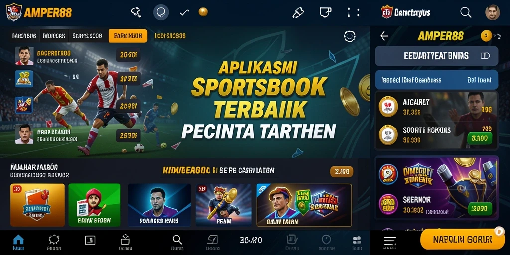 Tampilan gameplay AMPER88 yang menarik dan interaktif untuk taruhan olahraga.