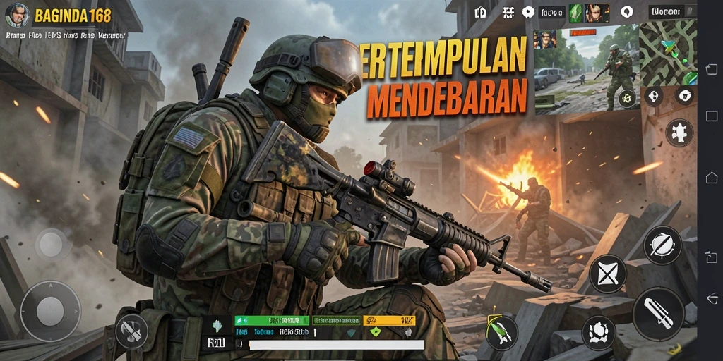Tampilan gameplay BAGINDA168 yang intens dan mendebarkan.