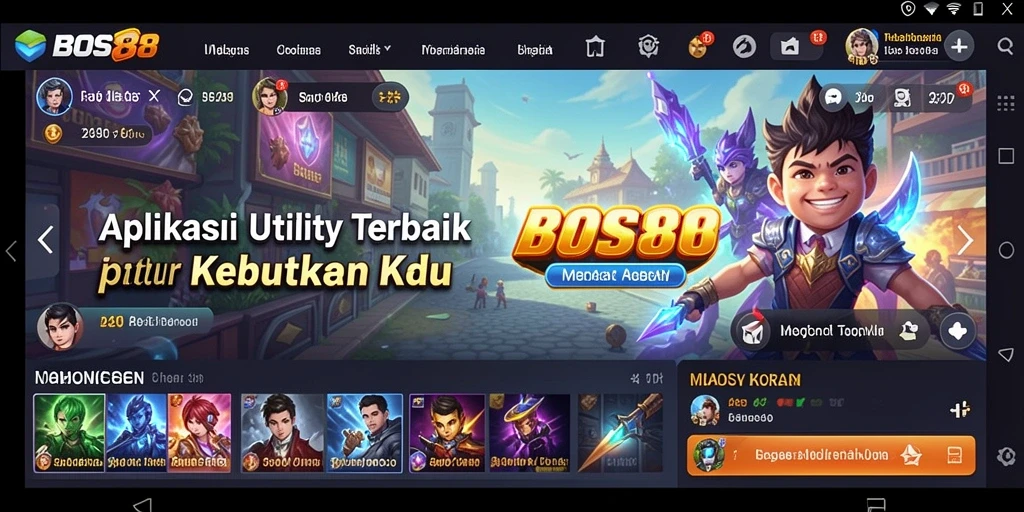 Tampilan utama BOS88 dengan fitur pengelolaan tugas dan pengingat.