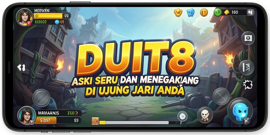 Tampilan gameplay DUIT8 yang penuh aksi dan tantangan.