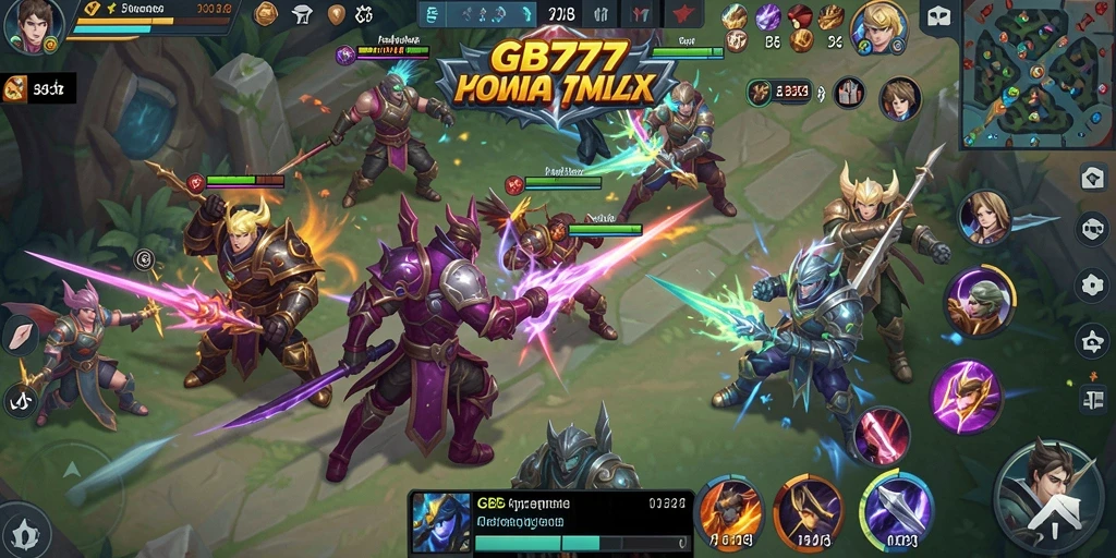 Tangkapan layar menunjukkan pertempuran seru dalam <strong>GB777</strong>.
