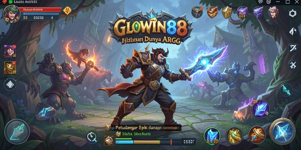 Tampilan luar biasa dari gameplay ARPG GLOWIN88 yang penuh aksi.