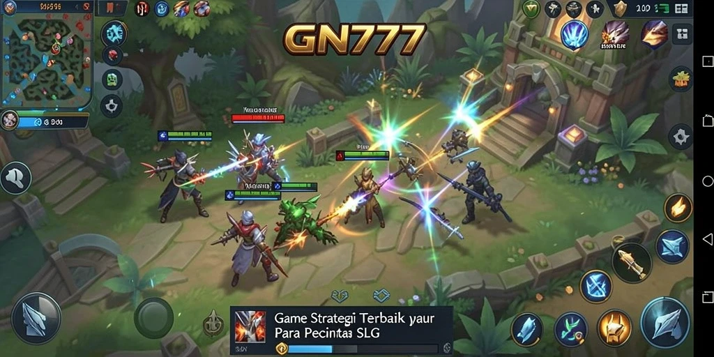 Tampilan menarik dari gameplay SLG di GN777 dengan berbagai strategi dan pertarungan.