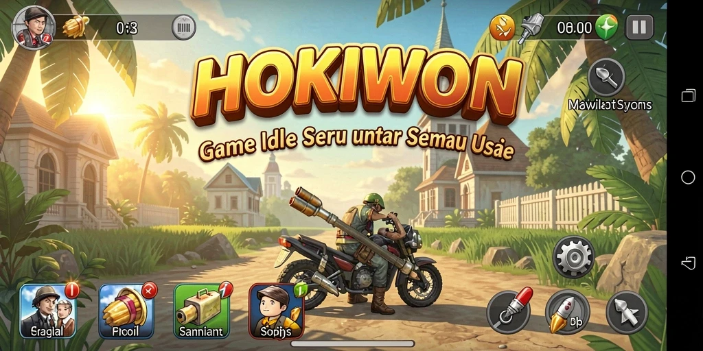 Tampilan gameplay HOKIWON yang menarik dan penuh strategi.