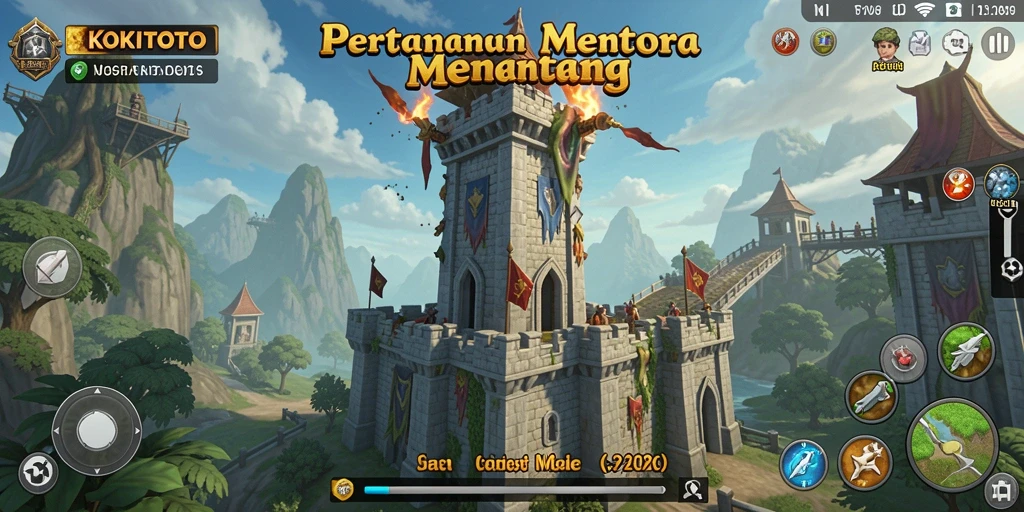 Gameplay menara pertahanan yang mendebarkan dan strategis.