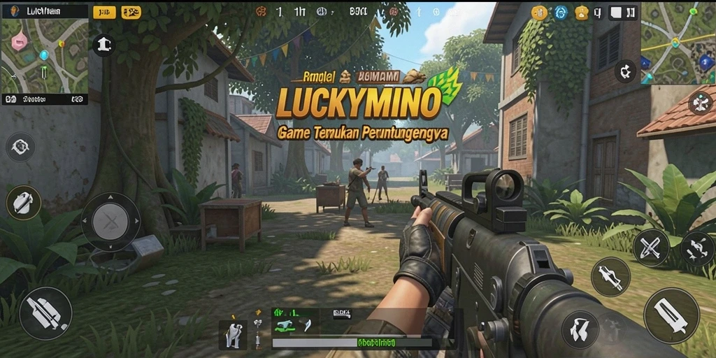 Tampilan menegangkan saat pertempuran di LUCKYMINO.