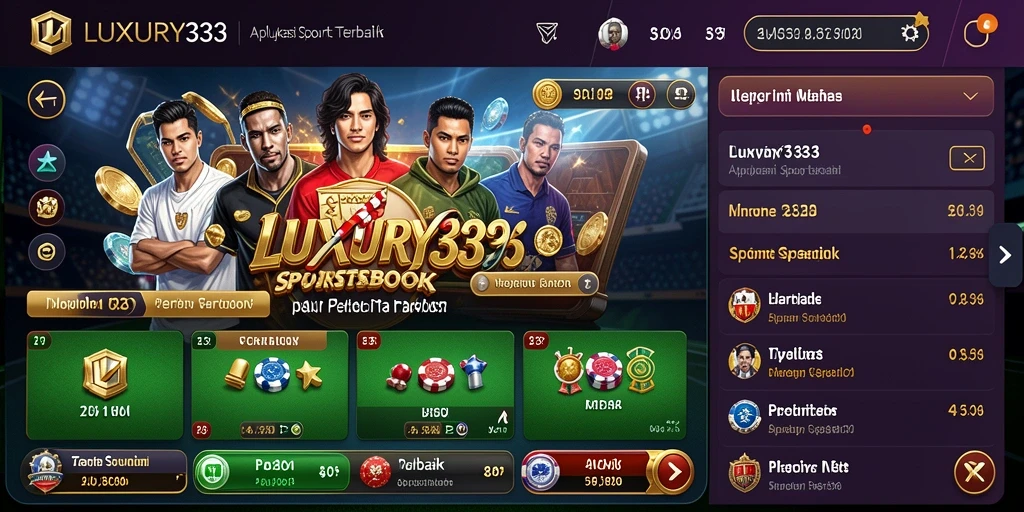 Tampilan gameplay LUXURY333 dengan taruhan olahraga yang menarik.