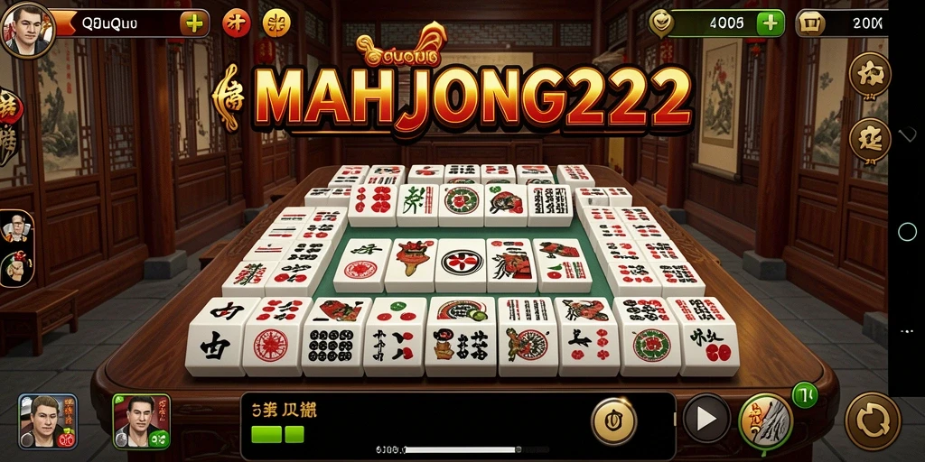 Tampilan gameplay <strong>MAHJONG222</strong> yang mendebarkan dan penuh strategi QiuQiu.
