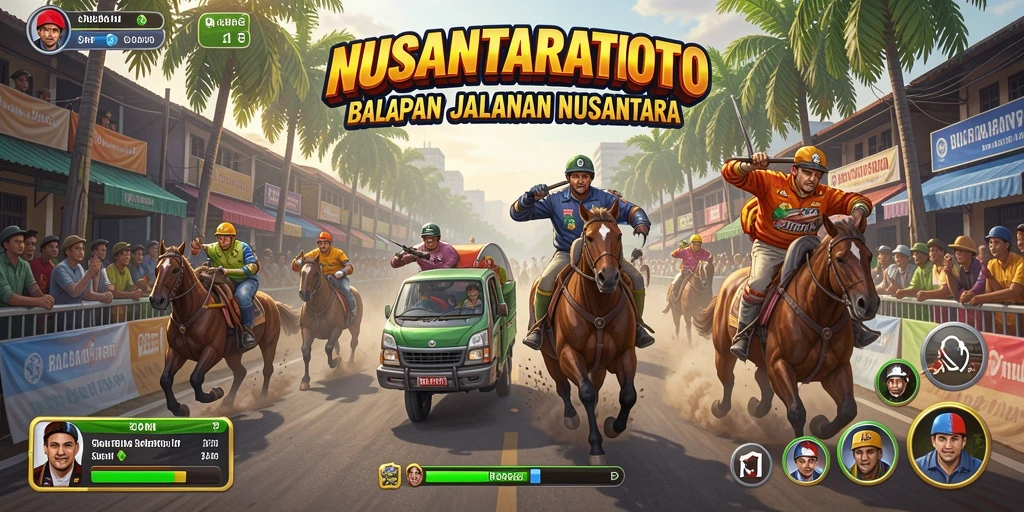 Gameplay balap seru dengan pemandangan indah yang mendebarkan.