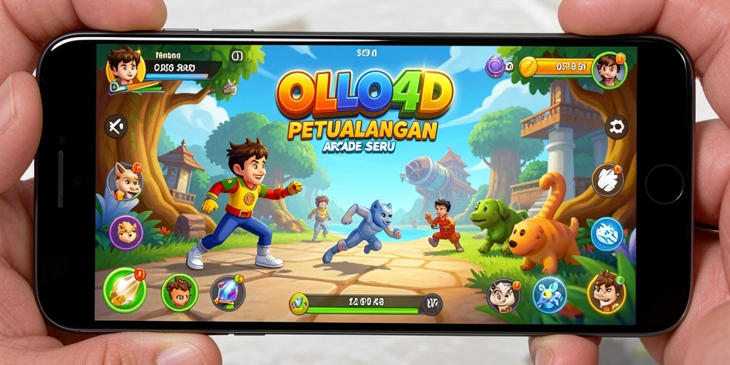 Screenshot <strong>OLLO4D</strong> menunjukkan gameplay yang penuh warna dan menantang.