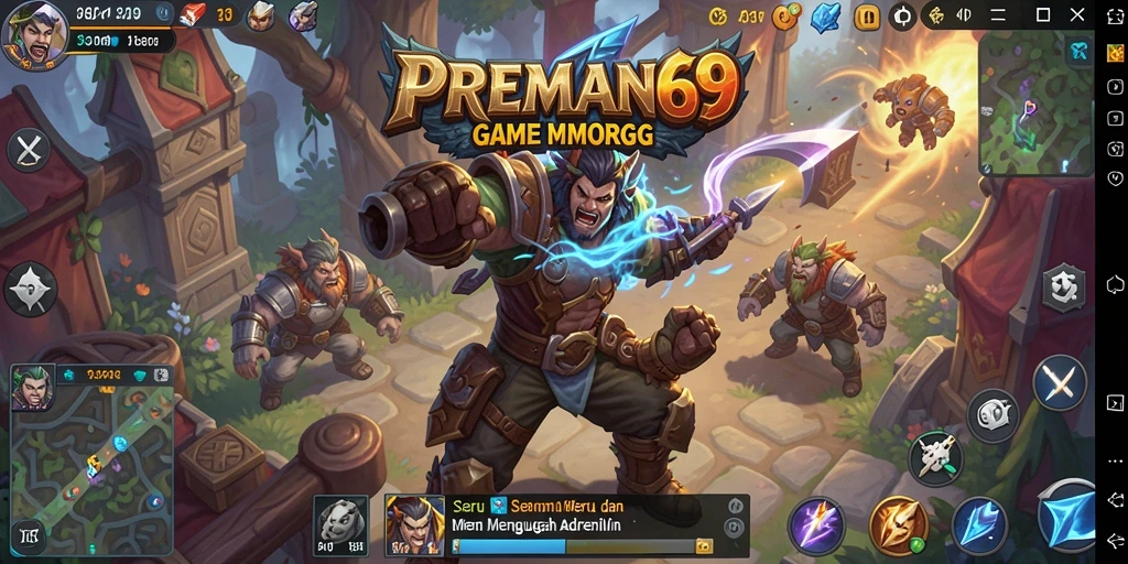 Tampilan screenshot PREMAN69 dengan aksi seru dalam game MMORPG.