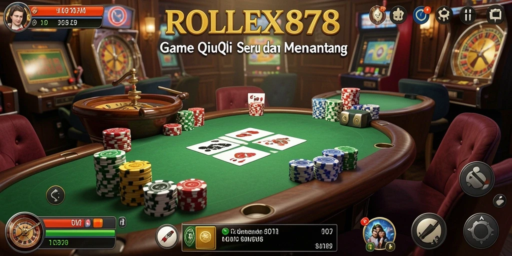 Gameplay seru dan menarik dari game QiuQiu ROLEX878.