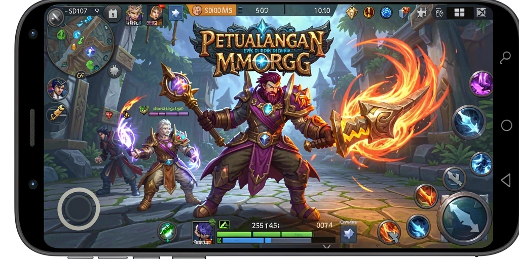 Gameplay menarik dalam SD107, eksplorasi dunia fantastis MMORPG.
