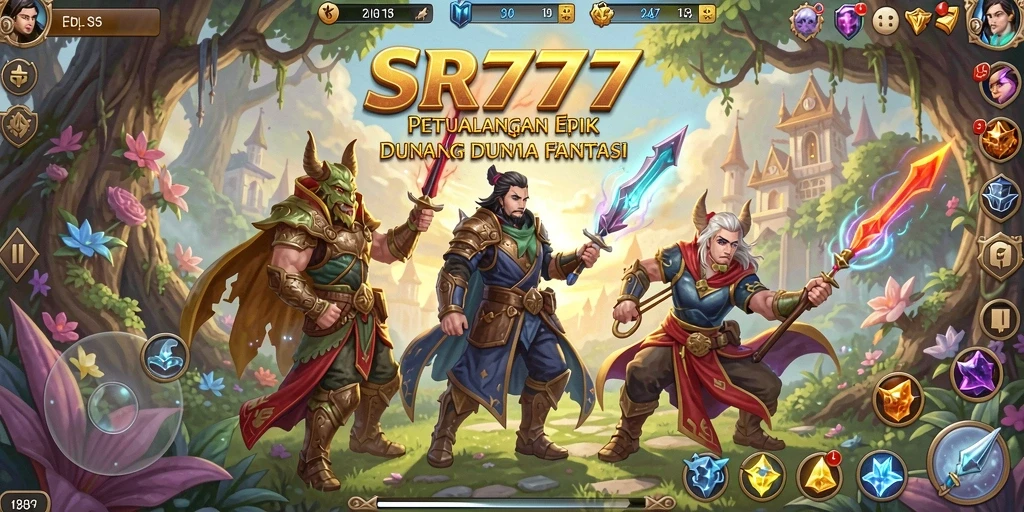 Tampilan gameplay <strong>SR777</strong> yang menampilkan baku hantam dan petualangan.