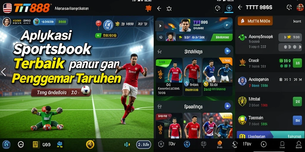 Tampilan utama TTT888 dengan pilihan taruhan olahraga.